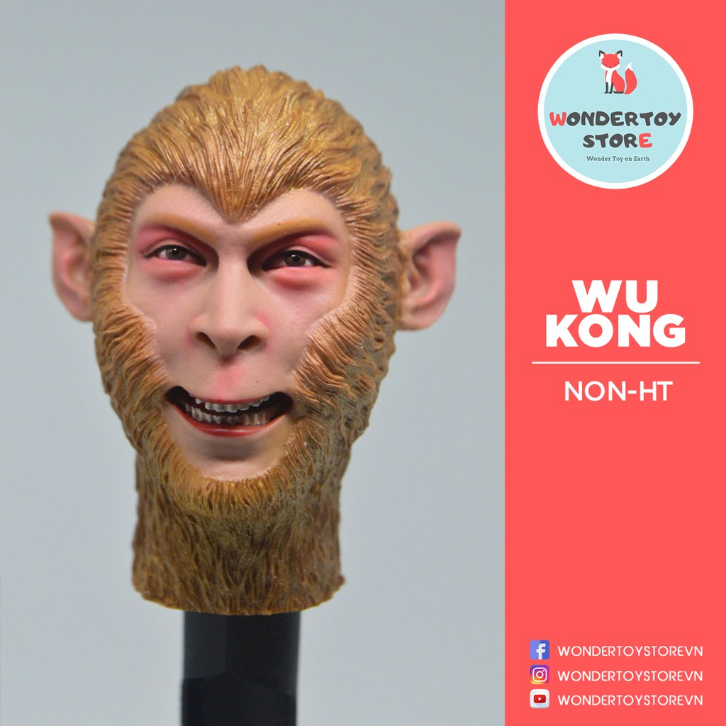 Mô hình đầu nam Tôn Ngộ Không Head Male Tây Du Ký Wukong tỉ lệ 1/6