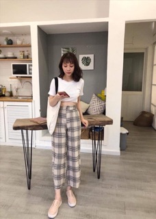 QUẦN CULOTTES KẺ CARO