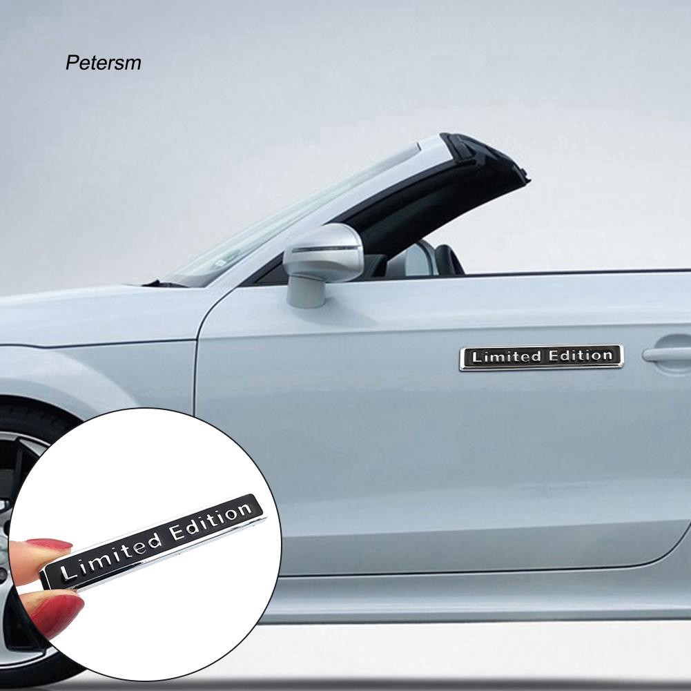 Miếng dán trang trí xe hơi bằng kim loại in chữ Limited Edition