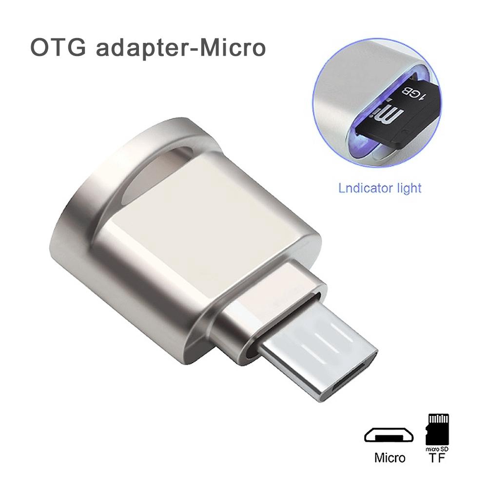 Đầu đọc thẻ mini cầm tay USB Micro SD TF Bộ nhớ thẻ nhớ OTG Adaptor USB 3.1 Đầu đọc thẻ