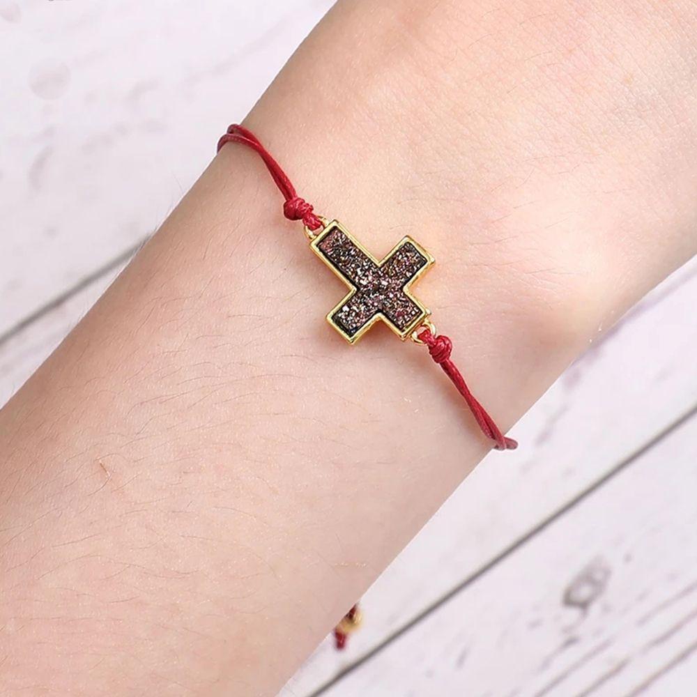 Vòng Tay Dây Bện Phối Mặt Thánh Giá 2Life Phong Cách Hàn Quốc Dễ Thương Làm Quà Tặng Valentine / Bé Trai / Bé Gái