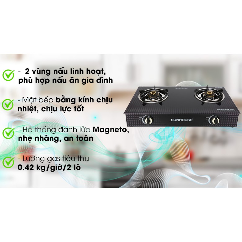 Bếp Ga Sunhouse SHB3366MT