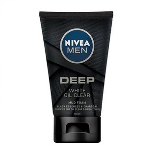 SỮA RỬA MẶT NIVEA MEN THAN ĐEN HOẠT TÍNH DEEP WHITE OIL CLEAR 100G