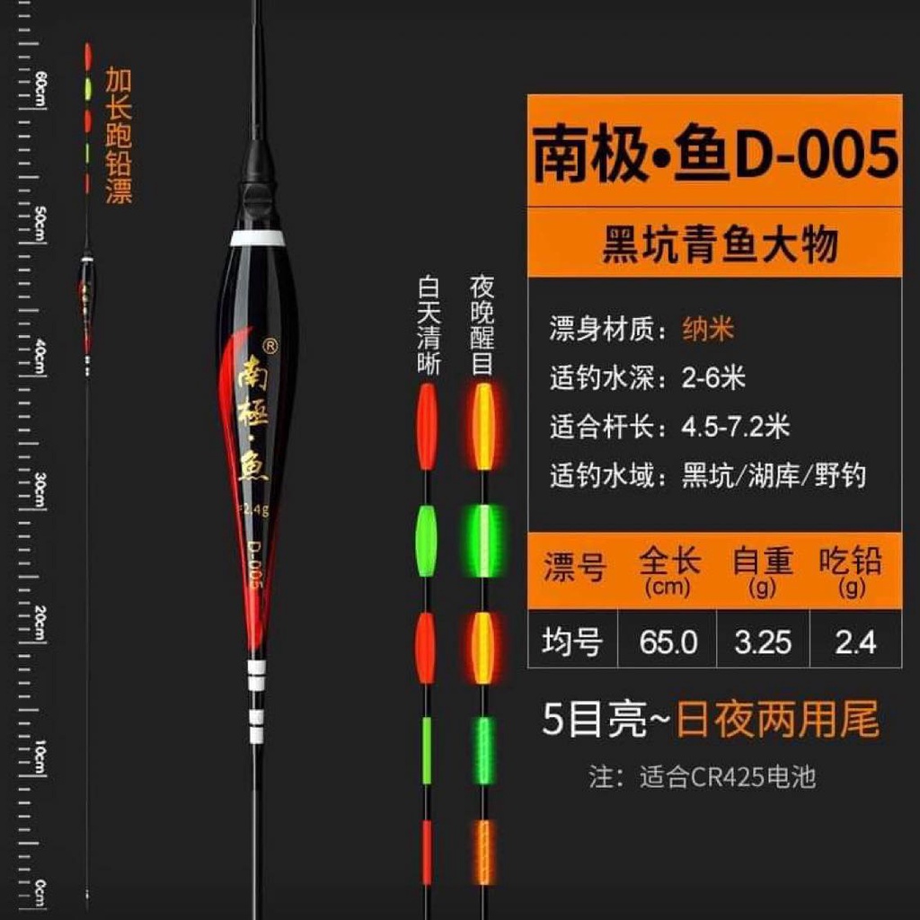Phao Hố Đấu Ngày Đêm, phao hố đấu chuyên săn hàng tăm sáng - Tặng kèm Pin