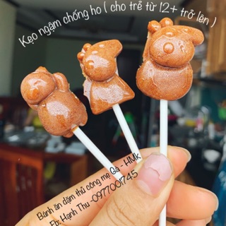Kẹo mút chống ho nước cốt lê handmade