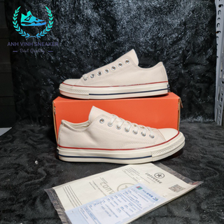 Giày converse 1970s trắng sữa nam nữ cổ thấp sneaker thể thao