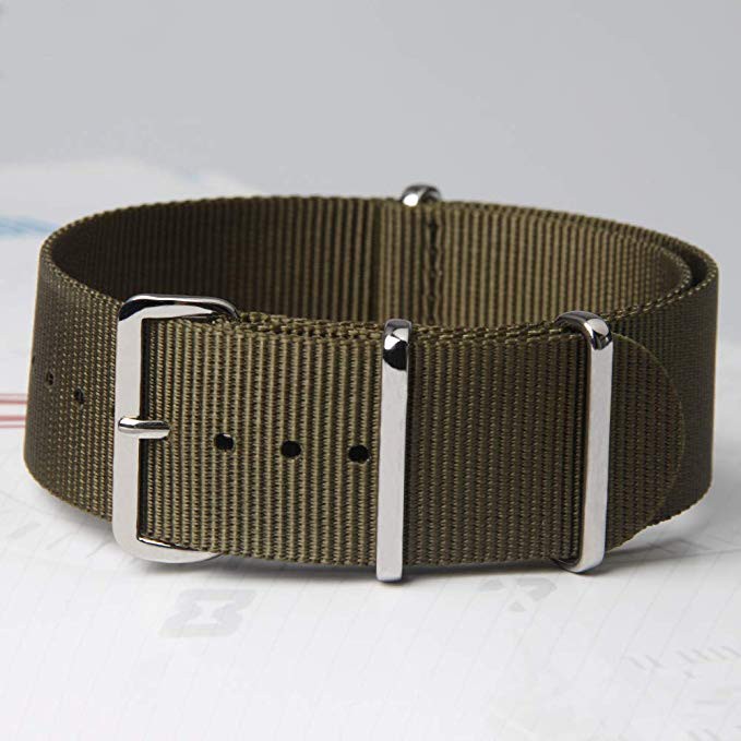 Dây Đeo Đồng Hồ Bằng Vải Bạt Mỏng 20mm In Họa Tiết Naruto 22mm Nato 18Mm