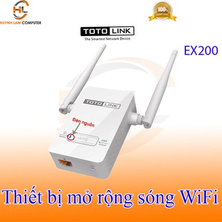 Thiết bị mở rộng sóng WiFi TOTOLINK EX200 chuẩn N 300Mbps DGW phân phối