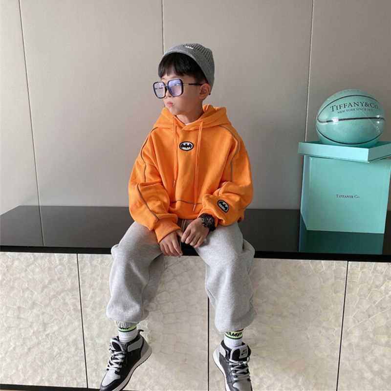 Áo hoodie tay dài dáng rộng phong cách Hàn Quốc cho nam