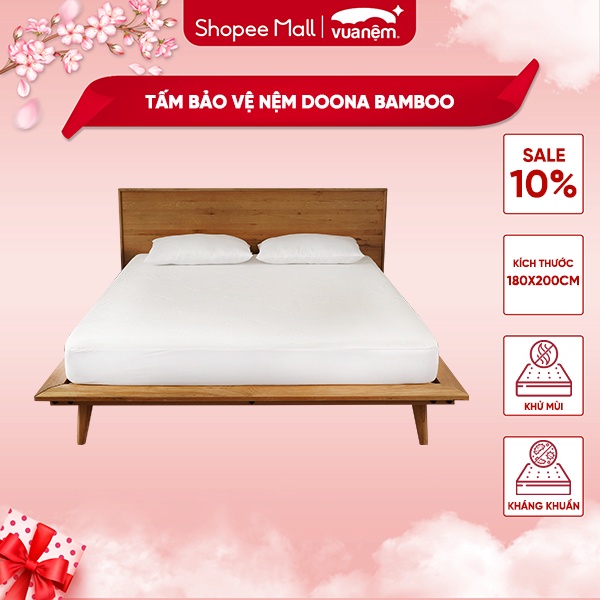 Bảo vệ nệm Doona Bamboo chống thấm bảo hành bởi Vua Nệm