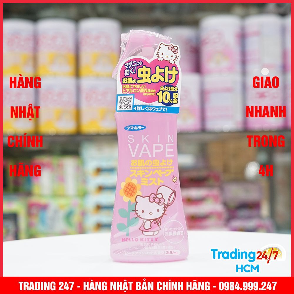 [Hỏa tốc HCM] Xịt chống muỗi Skin Vape hồng nội địa Nhật Bản