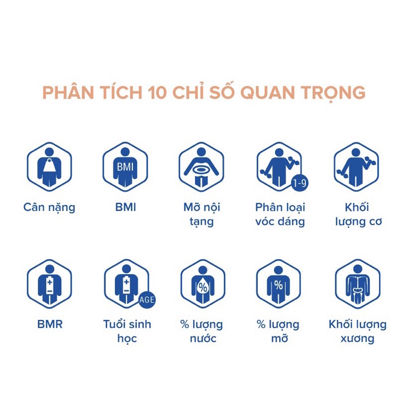 Cân điện tử sức khoẻ phân tích cơ thể TANITA BC-402 đo 10 chỉ số cơ thể - kết nối smartphone, TH Nhật Bản