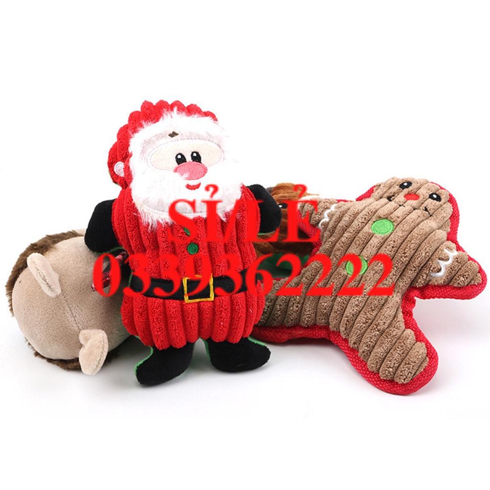 Funny Pet Dog Chew Toy Squeaky Sound Squeaker Christmas Puppy Teeth Toys MM  HAIANHSHOP