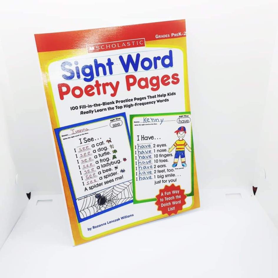 Sight word 4q - poetry pages ,100 super, sight word trees,very first khổ A4 kèm file nghe