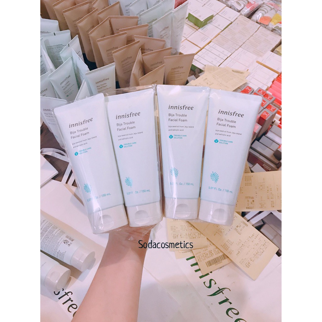 Sữa Rửa Mặt Innisfree Jeju Bija Trouble Facial Foam