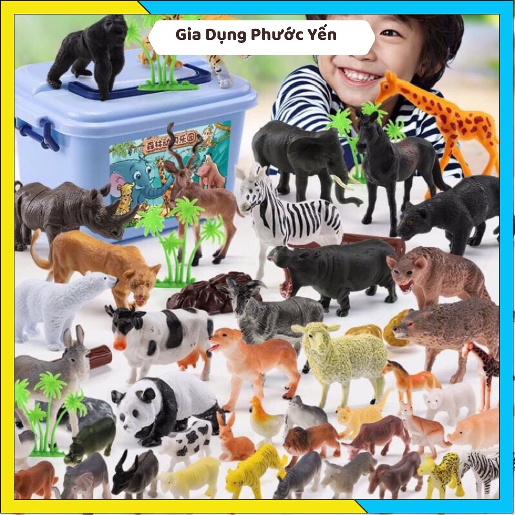 Bộ đồ chơi Mô Hình Khủng Long 58 Chi Tiết Công Viên Hoang Dã