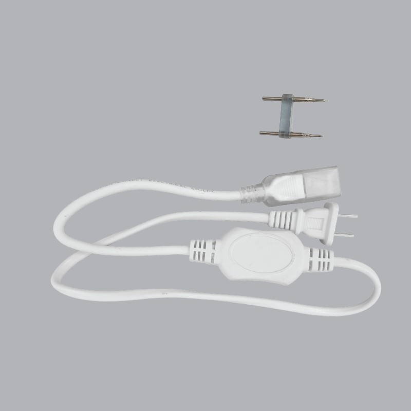 5 mét Led dây đôi 2835 điện 220v tặng 1 dây nguồn 220v (xanh,hồng, trắng, vàng...)