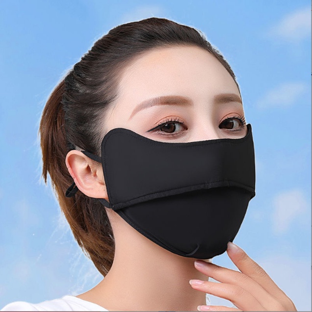 Khẩu trang kháng khuẩn chống nắng bụi chống tia UV có nút chỉnh dây thời trang cao cấp