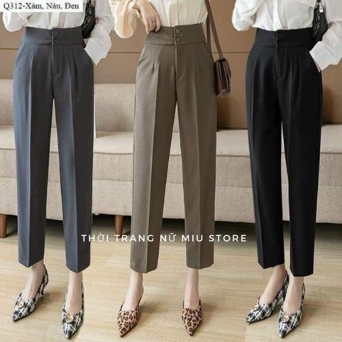 Quần Baggy Cạp Cao Hai Cúc Siêu Tôn Dáng m830 | BigBuy360 - bigbuy360.vn