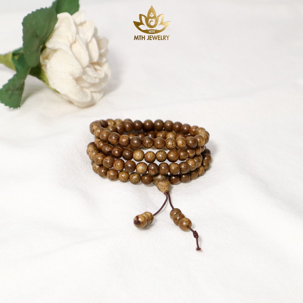 Vòng Tay Trầm Hương MTH JEWELRY Chuỗi Tràng Hạt 108 6/7/8mm Trầm Tốc Việt (COMBOx3 Vòng) | Mộc Trầm Hương