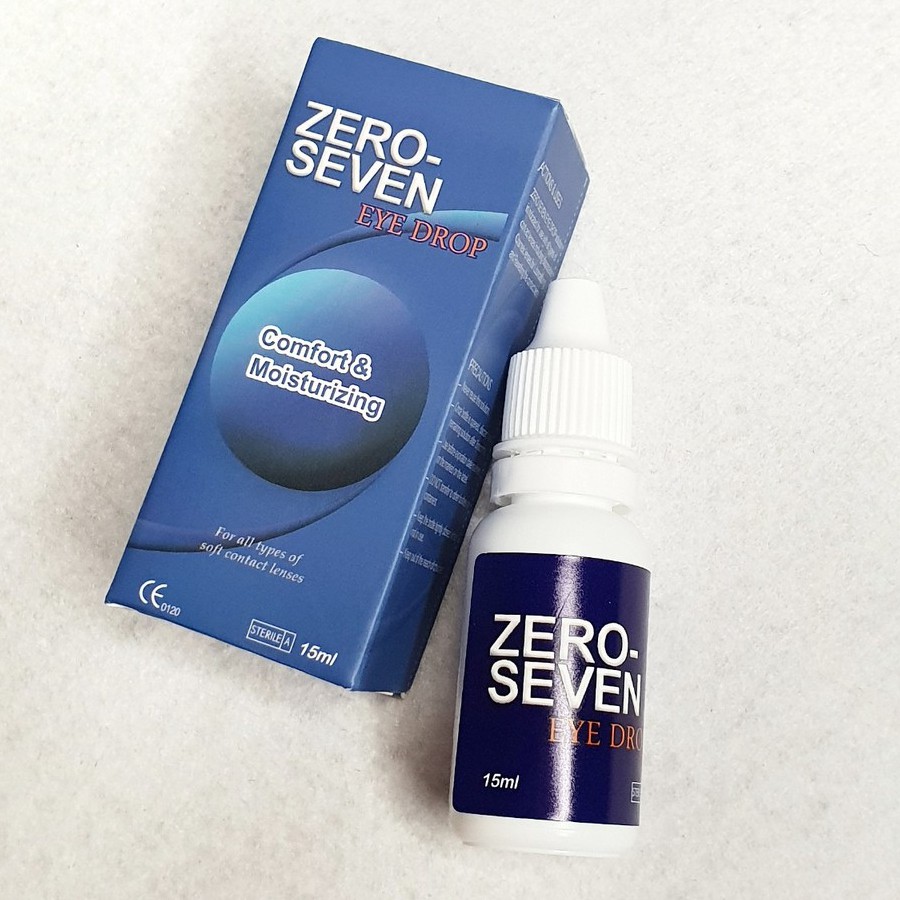 Nước nhỏ mắt đeo lens Zero Seven 15ml, thuốc nhỏ mắt đeo kính áp tròng chuyên dụng cao cấp | Ann365 Lens