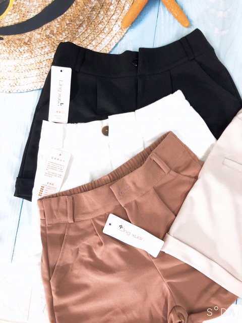 [Mã WASTUP5 giảm 10% tối đa 20K đơn 99K] Quần short ống rộng cúc khoá gấu lật | BigBuy360 - bigbuy360.vn