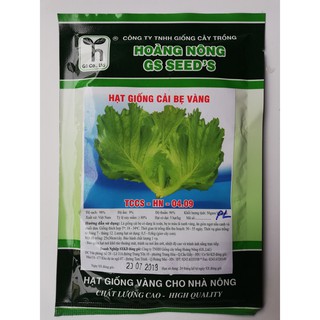 HẠT GIỐNG CẢI BẸ VÀNG - 50G - HOÀNG NÔNG - Bán buôn, bán lẻ hạt giống Uy tín SẮP NGỮ