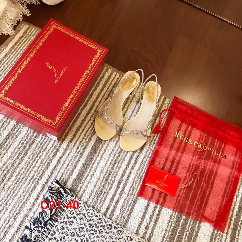 C21-40 Rene Caovilla RC sandal cao 5cm siêu cấp