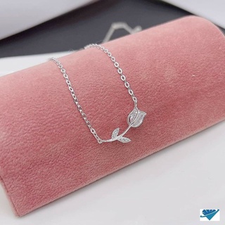 Dây chuyền bạc ta bông hoa hồng