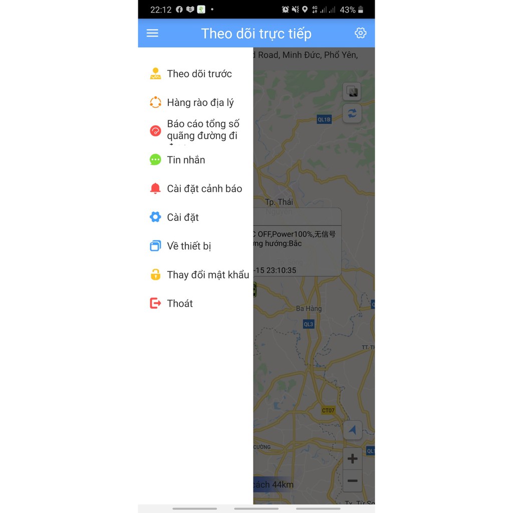 "Chính hãng" Định vị gps GT032-Sever vĩnh viễn-Chống trộm oto xe máy-app tiếng việt