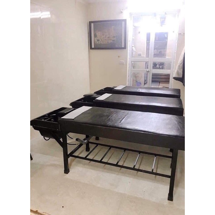 giường gội đầu 2in1 mẫu cơ bản - giường spa 2 in 1 giá rẻ chân sắt
