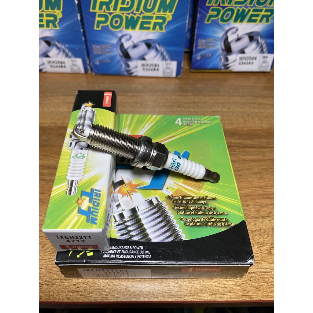 Bộ 4 Bugi Denso Iridium Xe Accent, Vios, Camry Mazda3 Mazda6 CX5 CX3 i10 i20 i30 IXEH22TT IXUH22