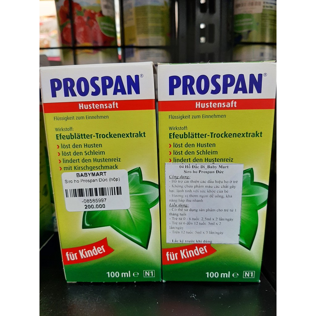 Siro ho Prospan Đức 100ml