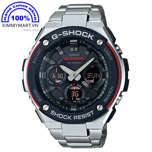 Đồng hồ G-Shock Casio Nam - Dây thép không gỉ - Năng lượng ánh sáng - GST-S100D-1A4 - Hàng chính hãng