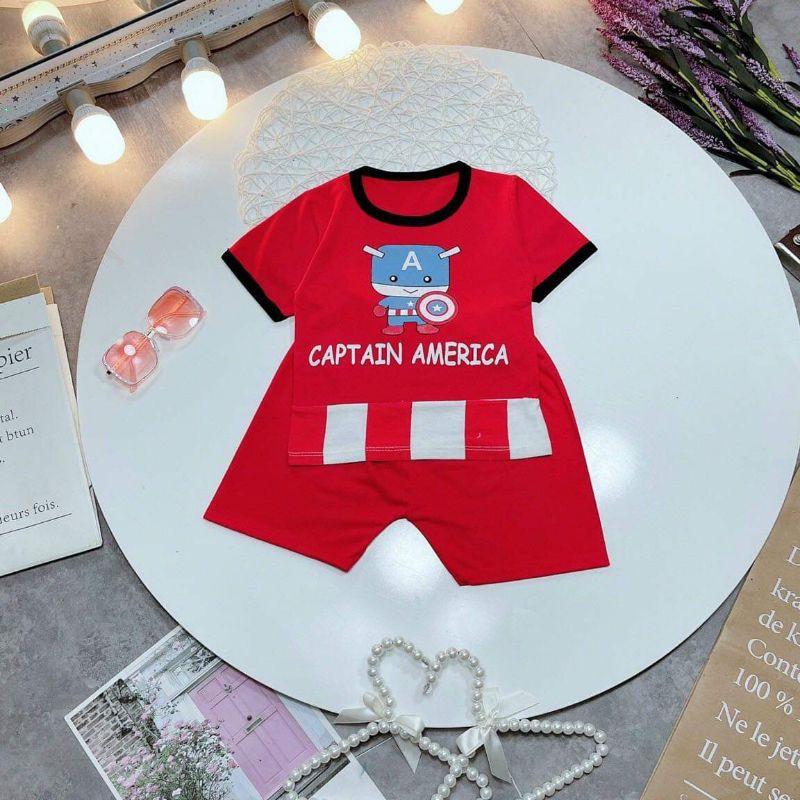 Bộ cộc siêu nhân chất cotton 8-18kg