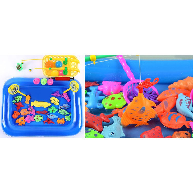 combo 10 bộ câu cá nhựa