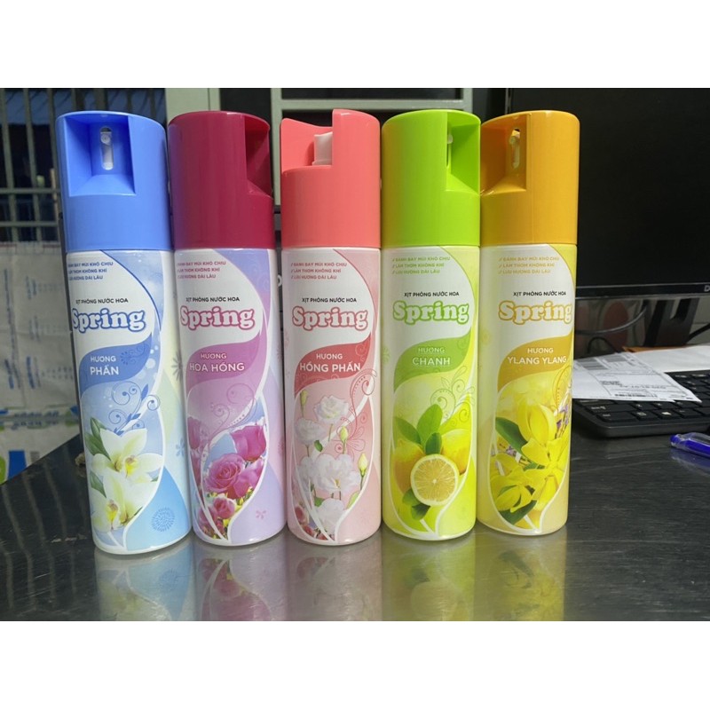 Xịt phòng spring 250ml tuỳ chọn mùi