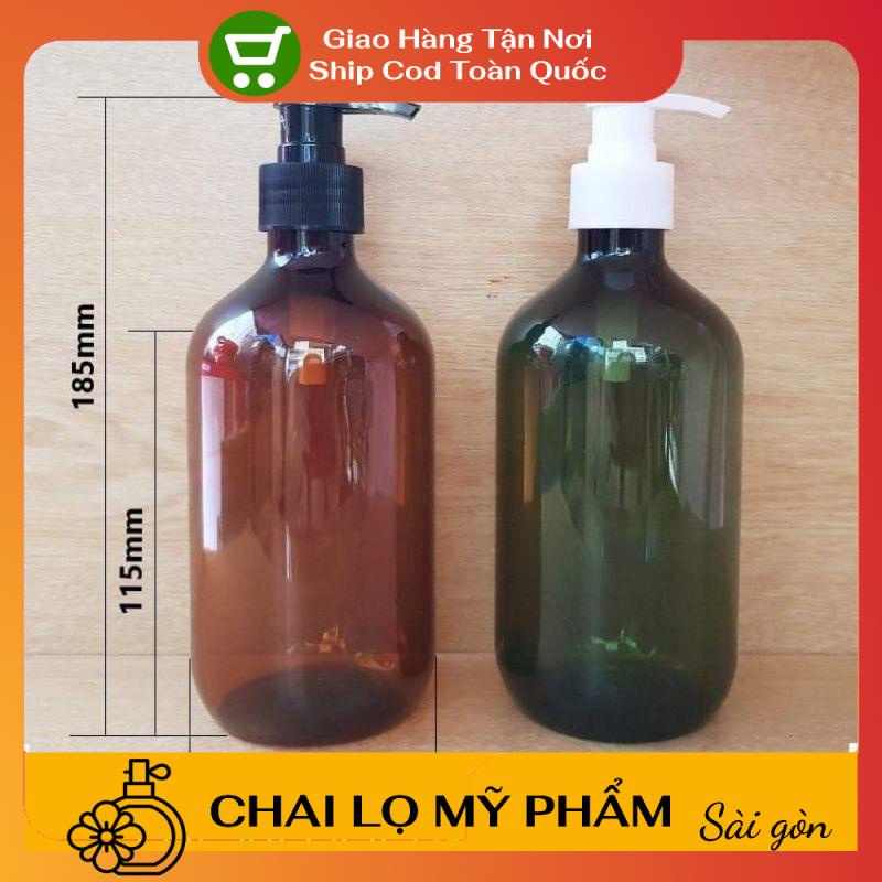 Chai Chiết Mĩ Phẩm ❤ SIÊU RẺ ❤ Chai nhựa pet vòi nhấn 300ml,500ml đựng dầu gội, sữa tắm , phụ kiện du lịch