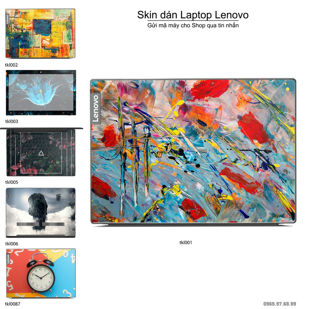 Skin dán Laptop Lenovo in hình thiết kế (inbox mã máy cho Shop)