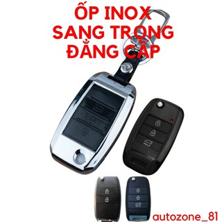 Ốp chìa khóa Kia morning, Kia K3, Cerato 2016 ❤️ Freeship ❤️ Bằng inox cao cấp dùng cho chìa gập