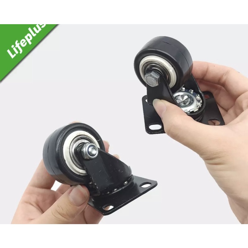Bánh Xe đẩy đen viền 4,5,6,7 cm hàng nhập