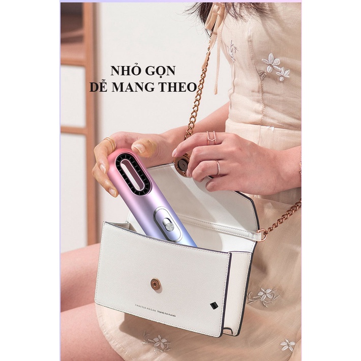 Máy Sấy Tóc Đa Năng Không Cánh 3 Đầu Lược, Sấy Ion Âm Nuôi Dưỡng Tóc, Phục Hồi Và Ngăn Tóc Hư Tổn