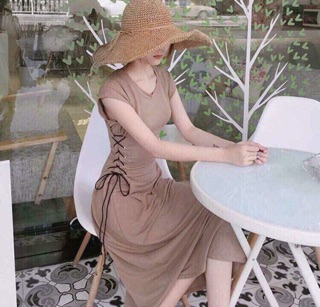 ĐẦM MAXI ĐAN DÂY EO (KÈM VIDEO HÌNH THẬT)