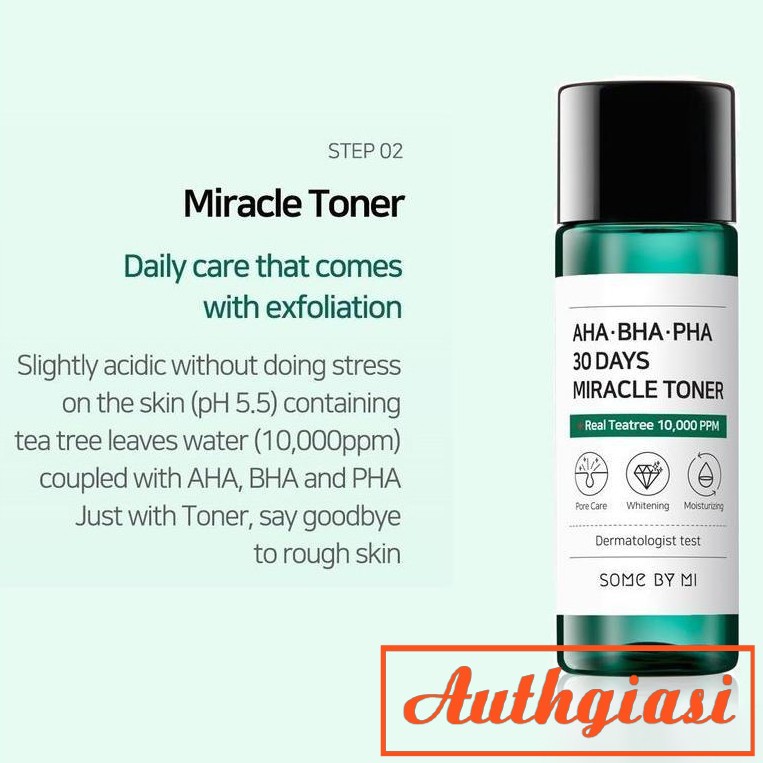 [Sạch mụn chỉ trong 30 ngày] Nước hoa hồng "thần kỳ" Some By Mi AHA-BHA-PHA 30 Days Miracle Toner | BigBuy360 - bigbuy360.vn