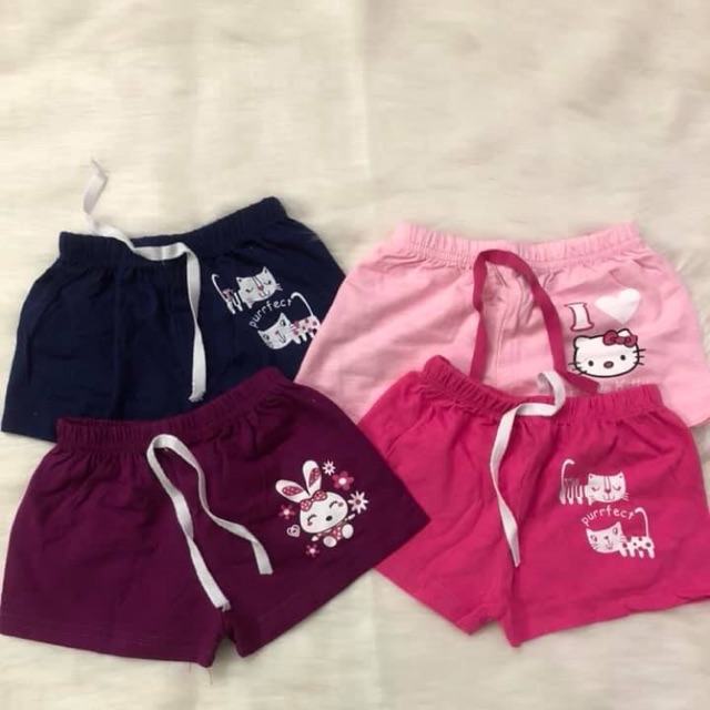 Combo quần cotton bé gái