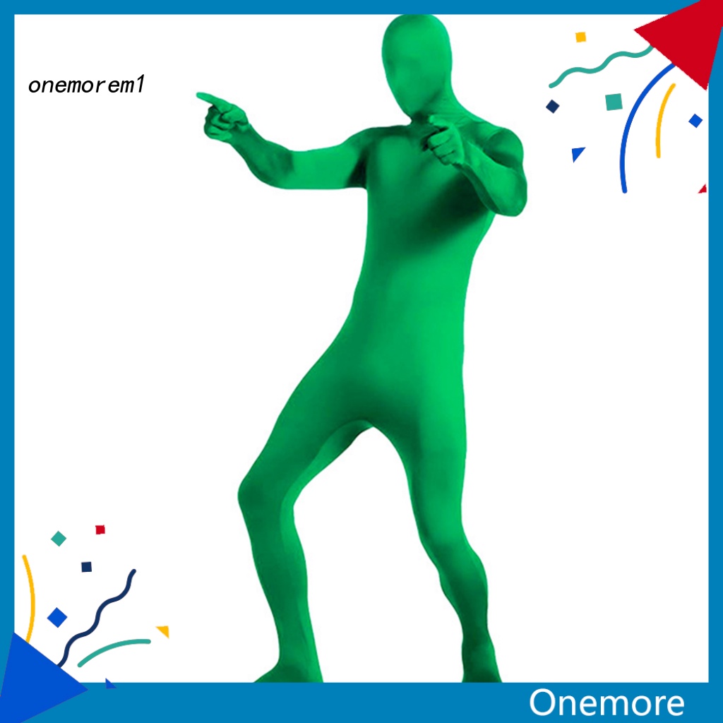 Bộ Đồ Hóa Trang Nhân Vật Chroma Key Màu Xanh Lá Cây Nhẹ Nhàng Dành Cho Người Lớn