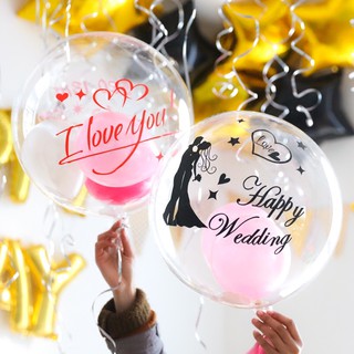 Bóng Jumbo trong suốt in Decal