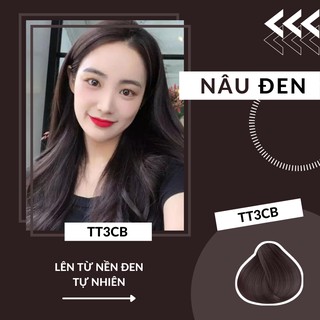 [SIÊU SALE] [GIÁ SỐC] [HOT] Thuốc nhuộm tóc NÂU ĐEN của TT3CB lên từ nền đen tự nhiên, không tẩy