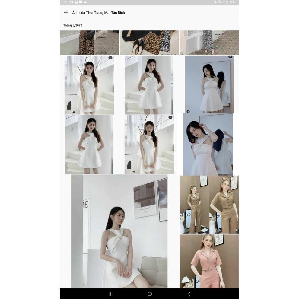 [ Miễn phí ship 2022 ] Đầm trắng đi chơi đi tiệc xinh xắn, váy cổ xoắn umi dáng xoè có mut ngực