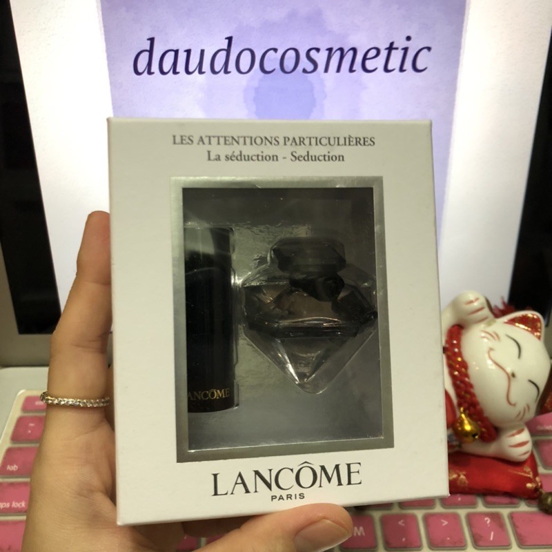 [ set mini ] Set Nước hoa Lancome Tresor la Nuit EDP 5ml + Son Lancome L’Absolu Rouge 1.6gr | BigBuy360 - bigbuy360.vn
